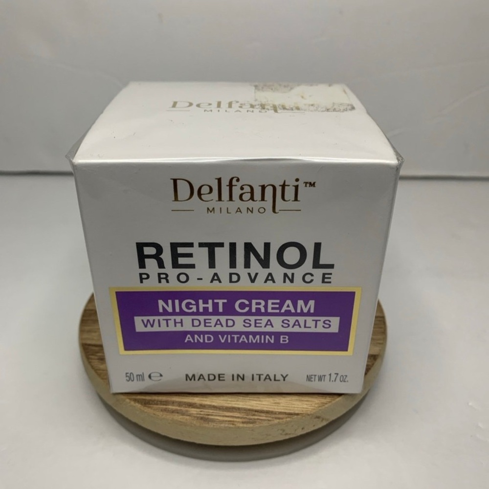 Delfanti Night Cream Anti Aging Dead Sea Salts 1.7 oz New
